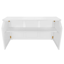 7' White Portable Folding Bar